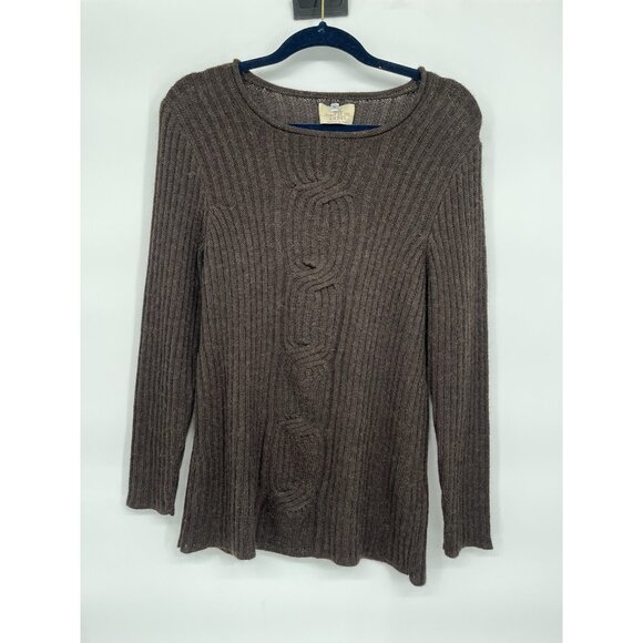 Spirit of The Andes UK Womens Baby Alpaca Knit Brown Sweater Jumper Size M - Picture 1 of 5